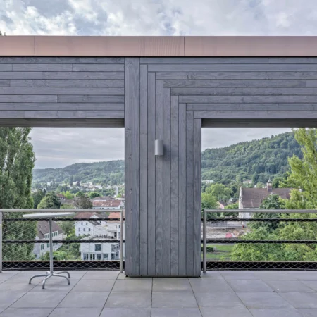 Accoya Grey Fassade © R. Dürr, Zürich